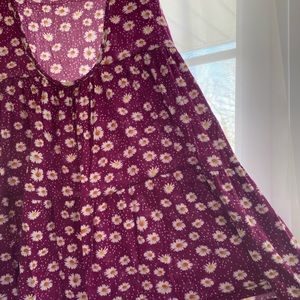 Mini soft beach cover up dress with open back, light material